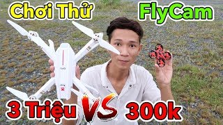 Lâm Vlog - Thử Chơi và So Sánh Máy Bay 4 Cánh FlyCam Điều Khiển Từ Xa Giá 300k vs 3 Triệu