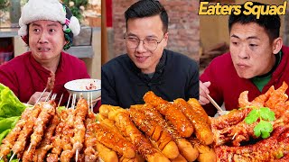 Ah Zheng eats all meat on a blind date丨food blind box丨eating spicy food and funny pranks