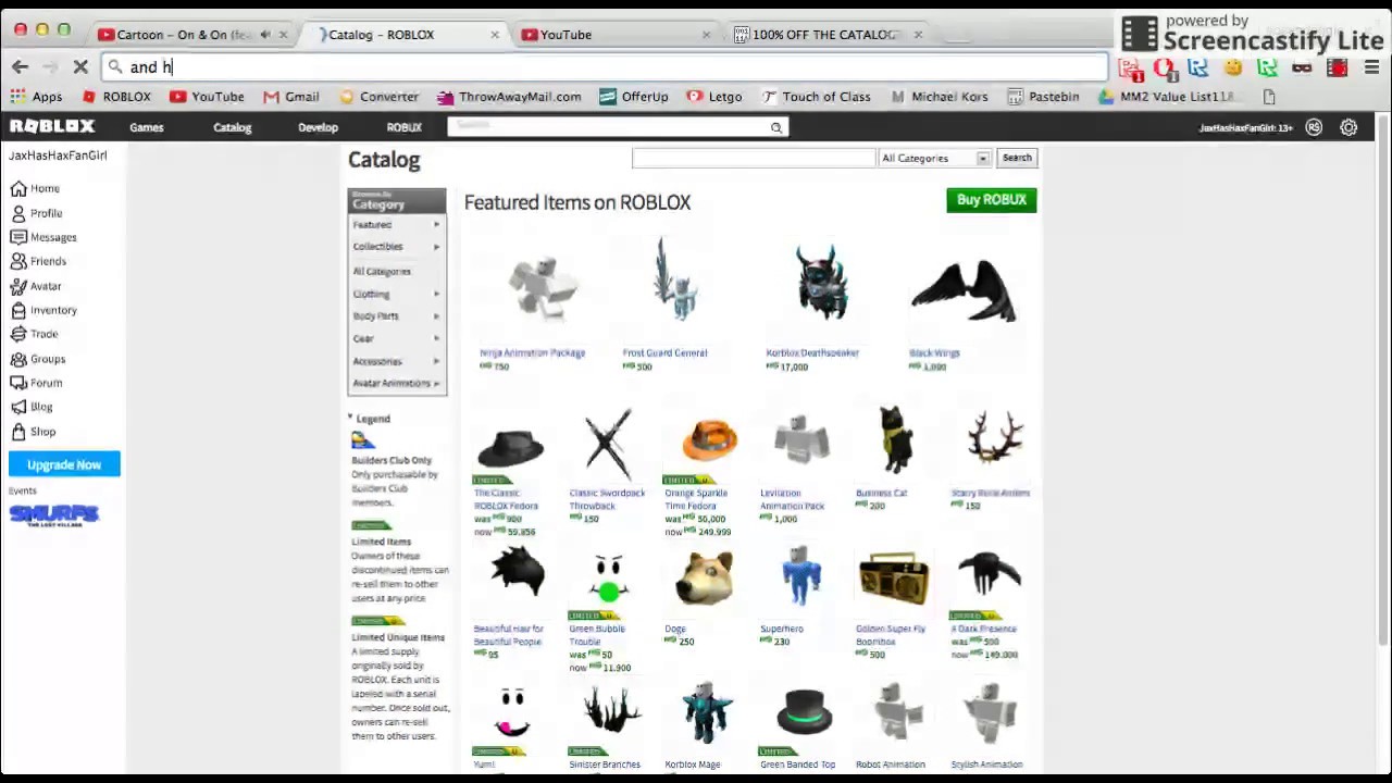 100 Off The Catalog For Free Stuff Youtube - roblox free stuff pastebin