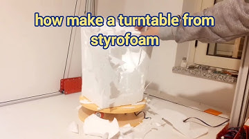turntable | rotary table build from styrofoam for 3d styrofoam | costycnc foam cutter