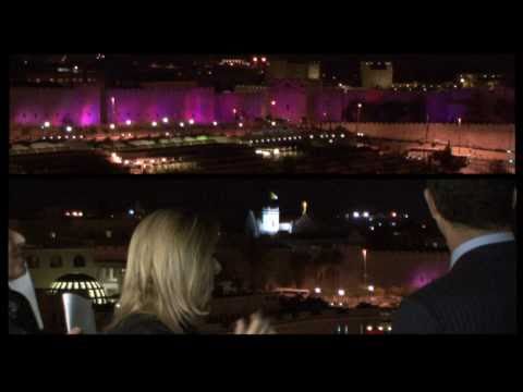 Susan G. Komen Event - Lighting of the Old City Walls and the Israel Museum