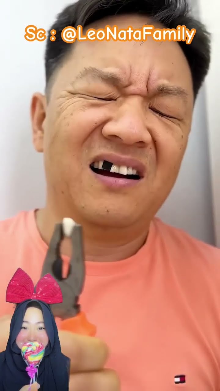 PAPA COPOT GIGI NYA UNTUK DAPAT HADIAH ⁉️? @LeoNataFamily #shorts #funny #dubbing