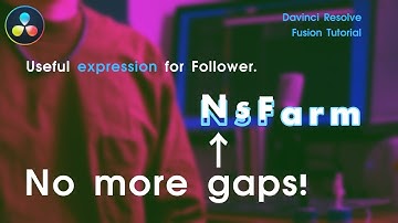 Follower のアウトライン(縁取り)のズレを解消、動きを同期、連動させる方法(エクスプレッション) | Davinci Resolve ダビンチリゾルブ Fusion チュートリアル