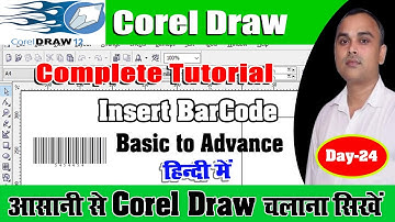 Barcode  Insert  करें | Insert Bar Code in Corel Draw | Corel Draw tutorial in Hindi |