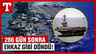 286 Gün Denizde Kaldı! İran Savaşında Görev Yapan ABD Uçak Gemisi Pas İçinde Döndü