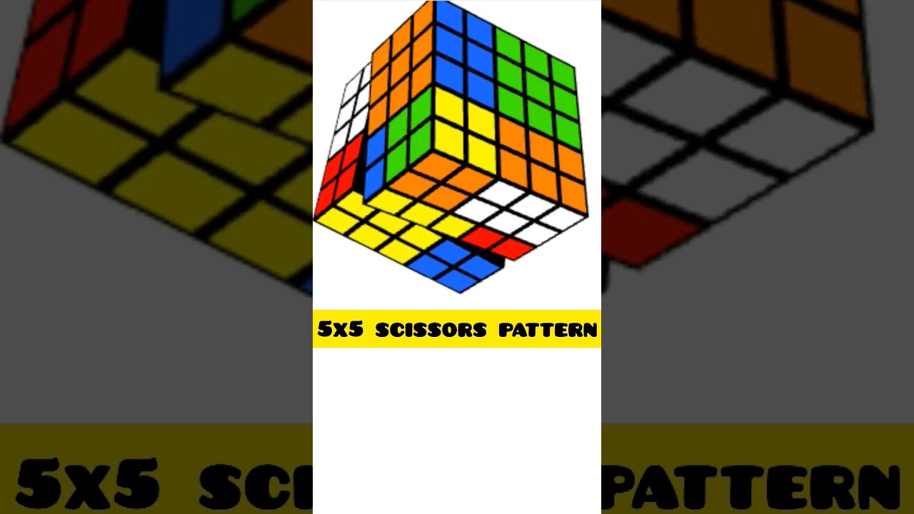 animated 5*5*5 professor cube seissor pattern | how to make!??