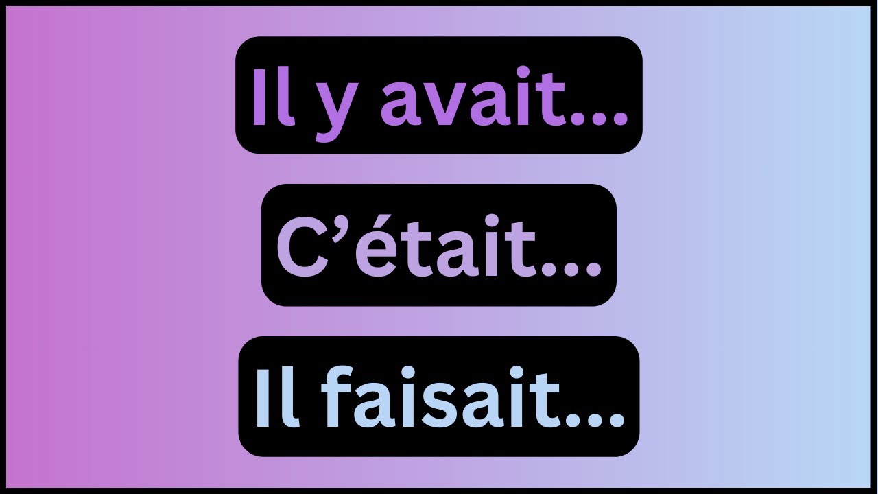 Grammaire A1 - n°29 - Les Verbes Impersonnels à L'imparfait