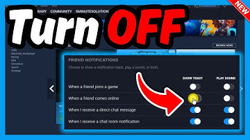 How To Disable Steam Friend Notifications | Full Guide