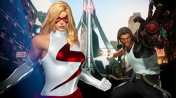 Marvel vs Capcom Infinite: Captain Marvel and Spencer arcade playthrough