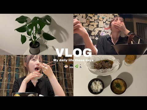 【VLOG】infp 大学生の日常👩🏻‍💻｜副業とインターン💰｜最近の自炊🥣