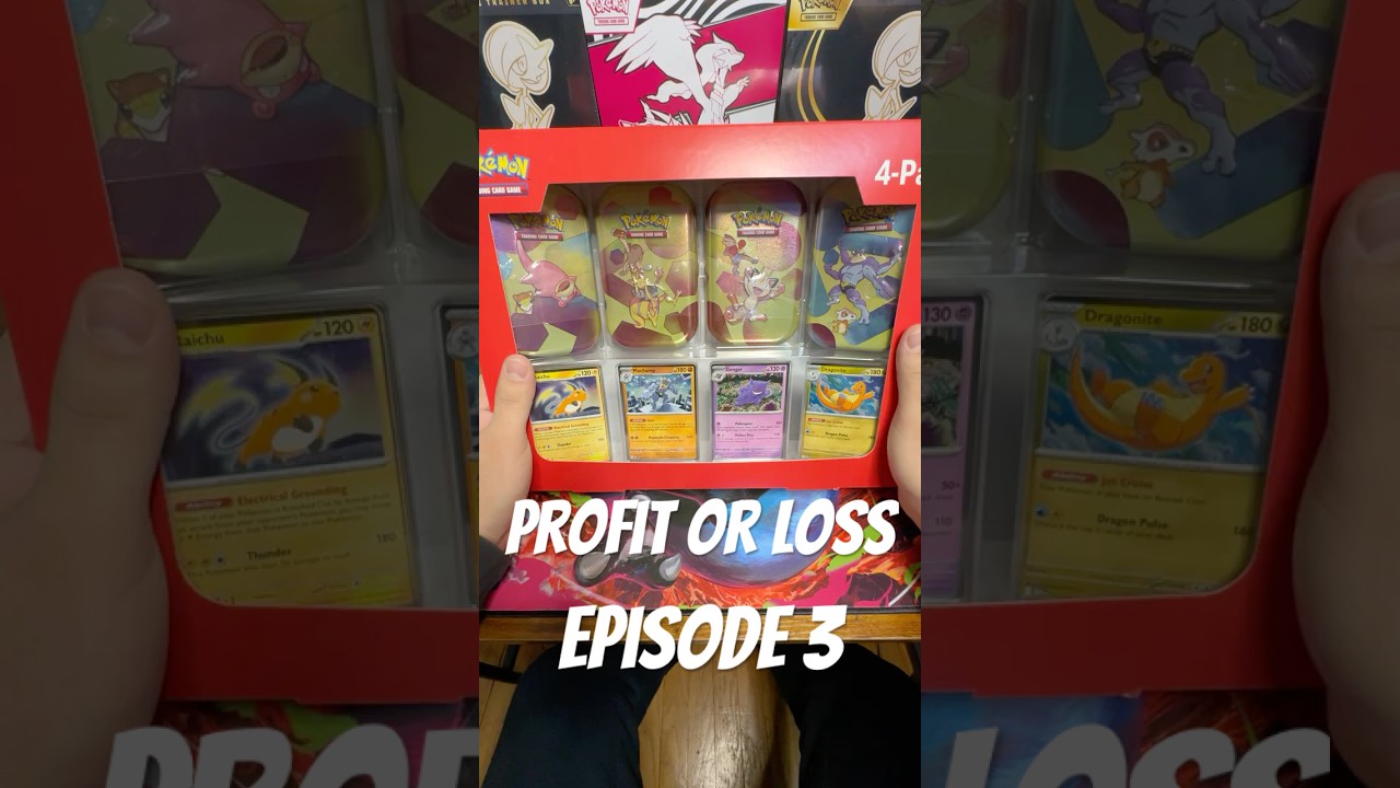 Открываем упаковку из 4 мини-жестяных баночек с покемонами из Costco, содержащих 151 штуку — приб...