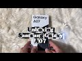 Unboxing Samsung Galaxy A07 + Specs