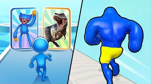 Monster Run Battle Squad | Big Man Race 3D / All Level Gameplay: Android,iOS