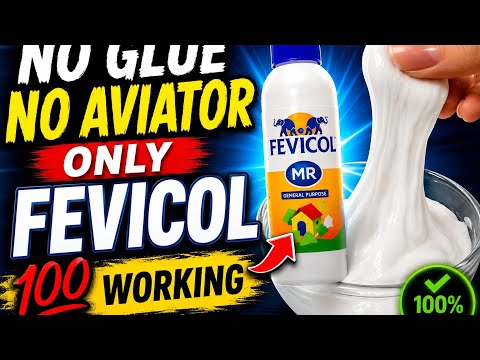 No Glue, Only Fevicol Slime 💯 | Easy Slime Recipe | 100% Working