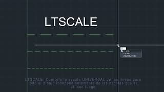 LTSCALE comando en Autocad. Aquí verás cómo funciona y para qué sirve.