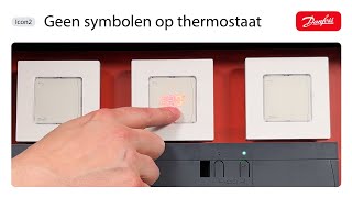 Waarom geeft de thermostaat geen symbolen weer? | How-to with Icon2™ #3