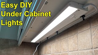 Plug-in Under Cabinet Lights; Easy Installation – No Electrical; Brightness & Color Options
