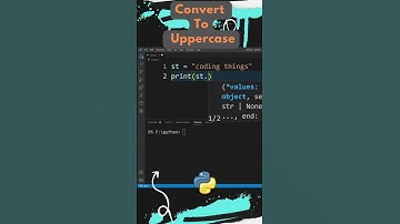 How to Convert a String into Uppercase in Python ? #shorts
