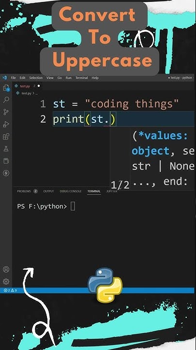How to Convert a String into Uppercase in Python ? #shorts - YouTube