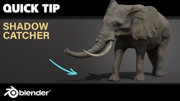 SHADOW CATCHER | QUICK TIP | Blender 2.8 | VFX