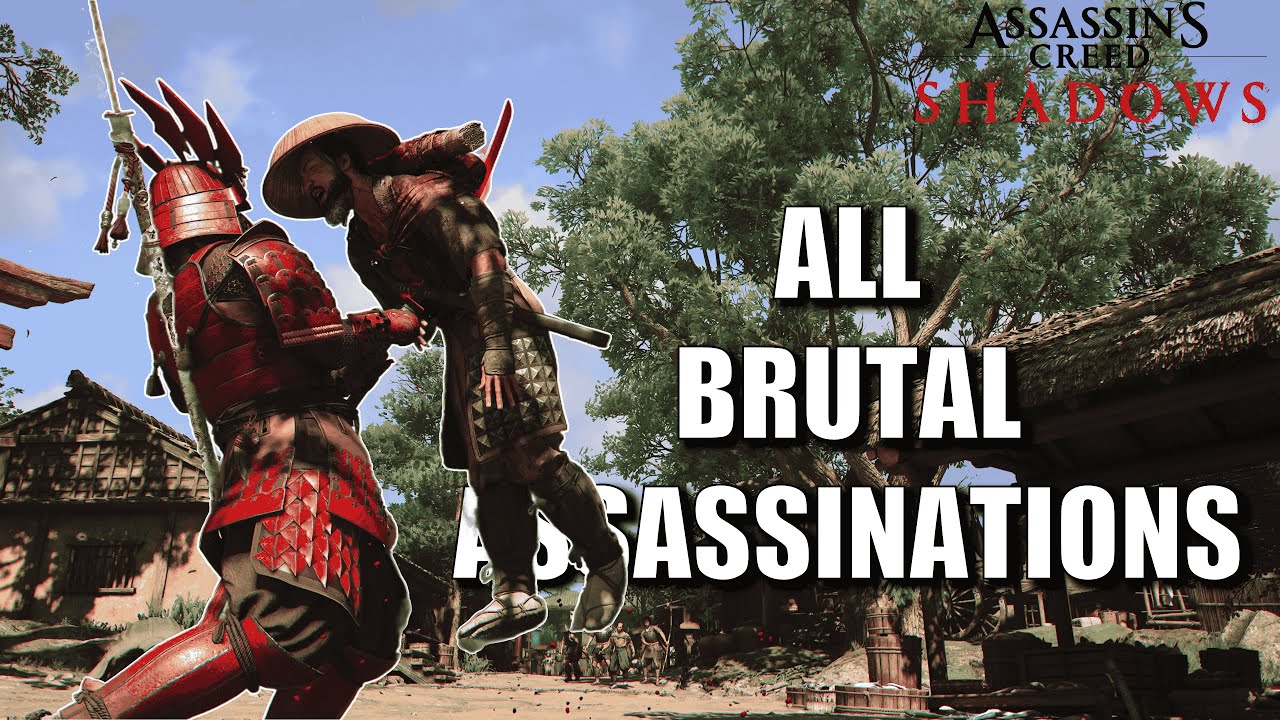 All Brutal Assassination Animations in Assassin's Creed Shadows - YouTube
