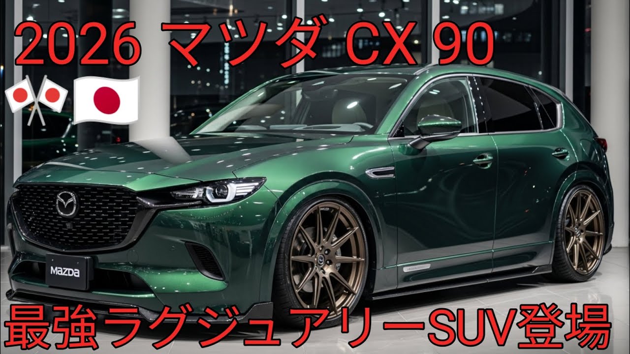 2026 マツダ CX 90 完全レビュー新世代ラグジュアリー三列SUVデザイン 走行性能 内装を徹底解説購入前に見るべきCX90のすべて