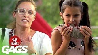 Little Girl Caught Eating a Rat