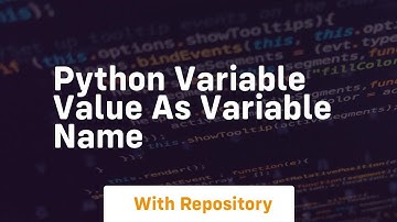 python variable value as variable name