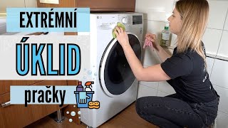 🧹 EXTRÉMNÍ ÚKLID - JAK VYČISTIT PRAČKU - uklízím pračku 🧼