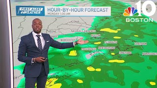 Cooling back down weekend turns wet in Boston
