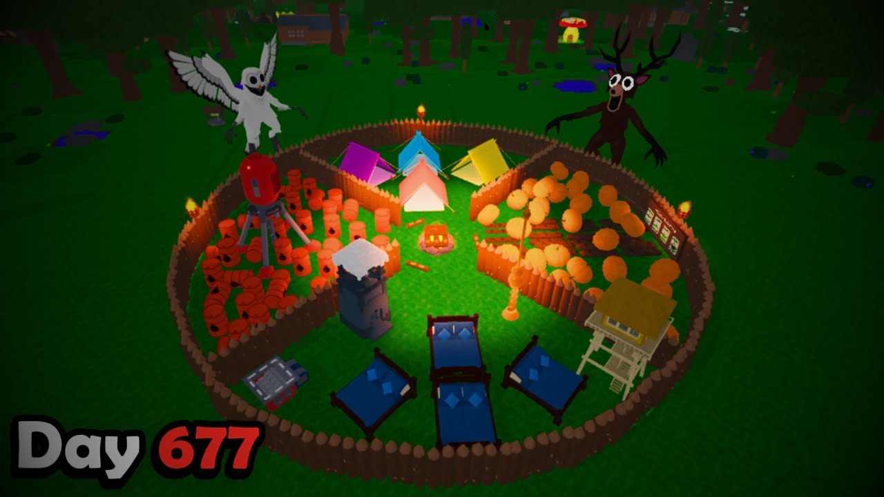 I Built The SAFEST Base in 99 Nights In The Forest With ZERO Robux!