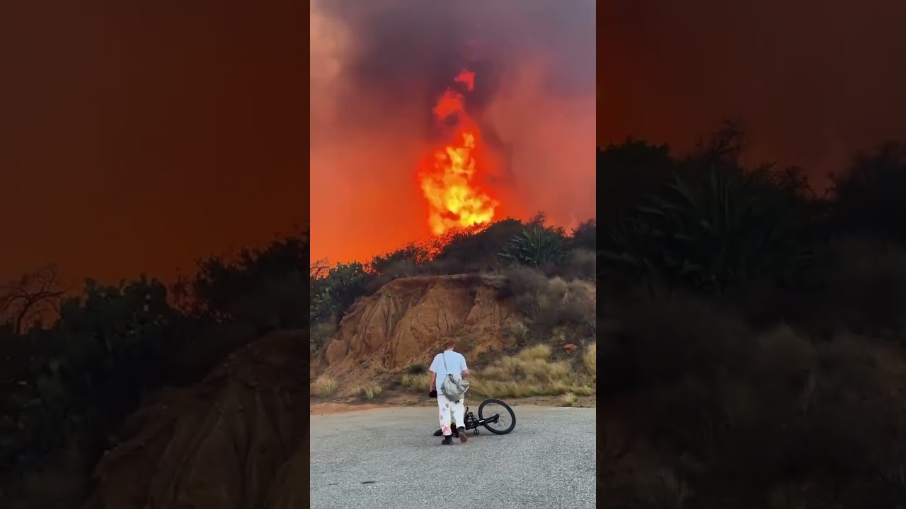 Extreme fire in california 