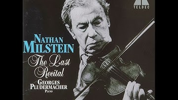 Nathan Milstein: Bach No. 3 Allegro assai from Sonata No. 3 in C Major, BWV 1005