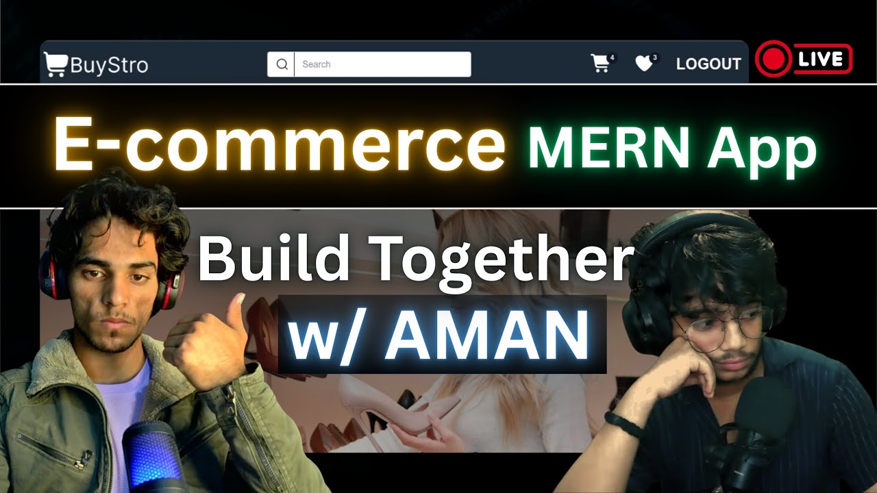 Full-Stack E-commerce Project Build Live | MongoDB | ExpressJS | NodeJS | ReactJS |‪‪‪@codebymahesh‬