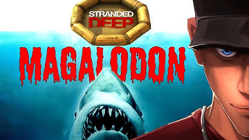 Stranded Deep MEGALODON Mission Custom BIG Island | Let