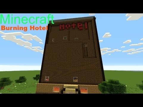 Minecraft: BURNING HOTEL (Survive The Fire And Lava!)