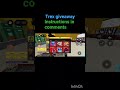 trex giveaway btw ty guys for 50subs🥳#roblox #bloxfruits #giveaway