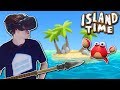 SURVIVING ON ISLAND WITH A TALKING CRAB!? - Island Time Gameplay - VR Island Survival Game!