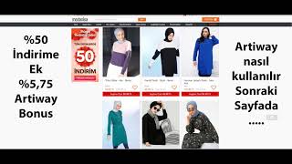 Modanisa Kadınlar Günü %50 İndirim Modanisa İndirim Modanisa Artiway