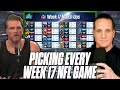 Pat McAfee & AJ Hawk Pick EVERY Week 17 NFL Game