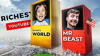 💲TOP Richest Youtube Stars 2023 ►3D