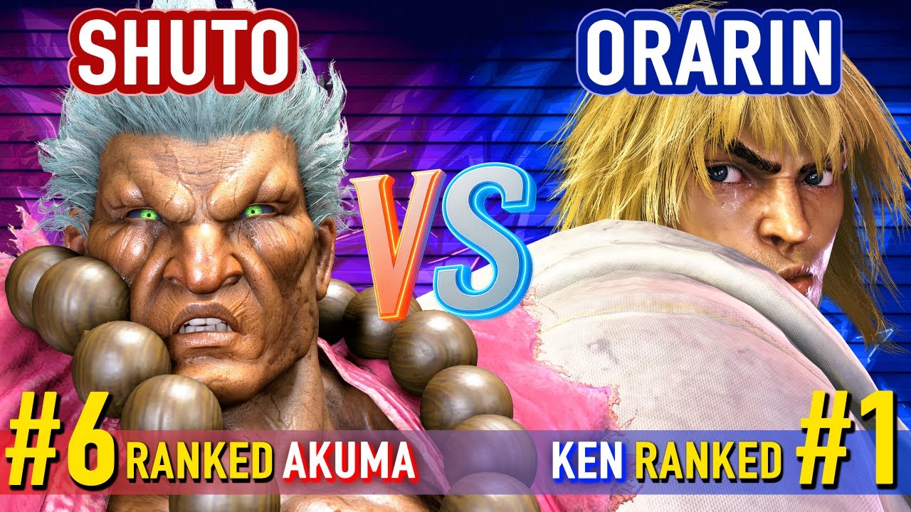 SF6 ▰ SHUTO (#6 Ranked Akuma) vs ORARIN (#1 Ranked Ken) ▰ High Level Gameplay