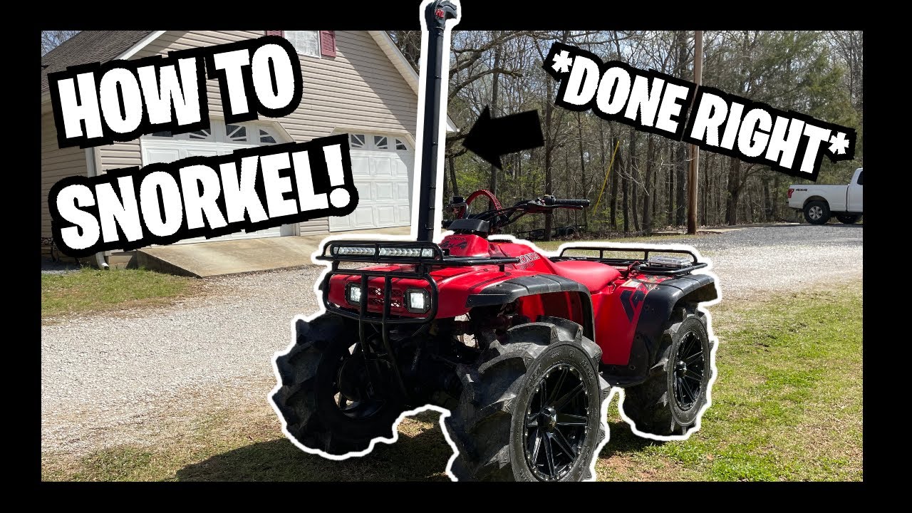 How to SNORKEL a Honda Fourtrax 300! (THE RIGHT WAY) | ALL MY MODS
