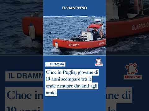 Video Choc in Puglia, giovane di 19 anni scompare tra le onde e muore davanti agli amici