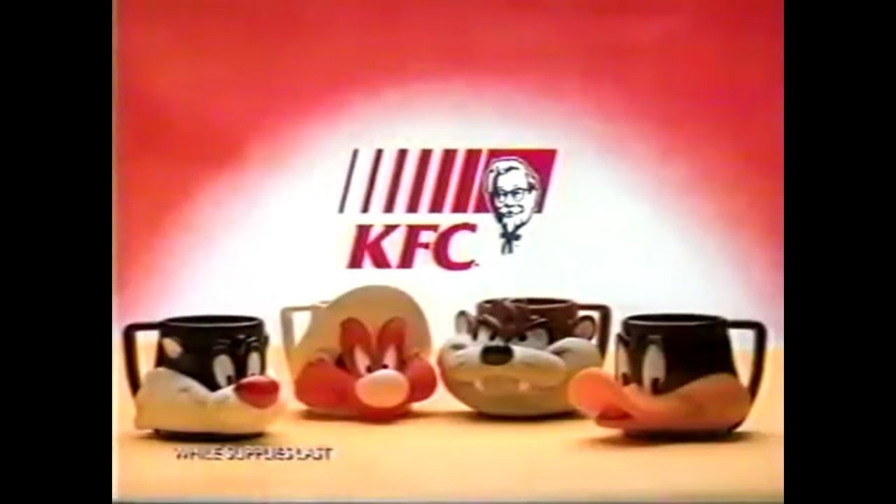 KFC Looney Tunes Mugs Advert 1995 - YouTube
