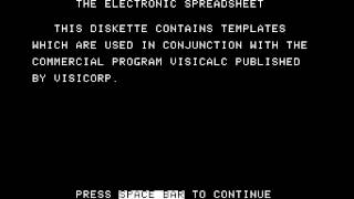 Apple II: MECC - The Electronic Spreadsheet
