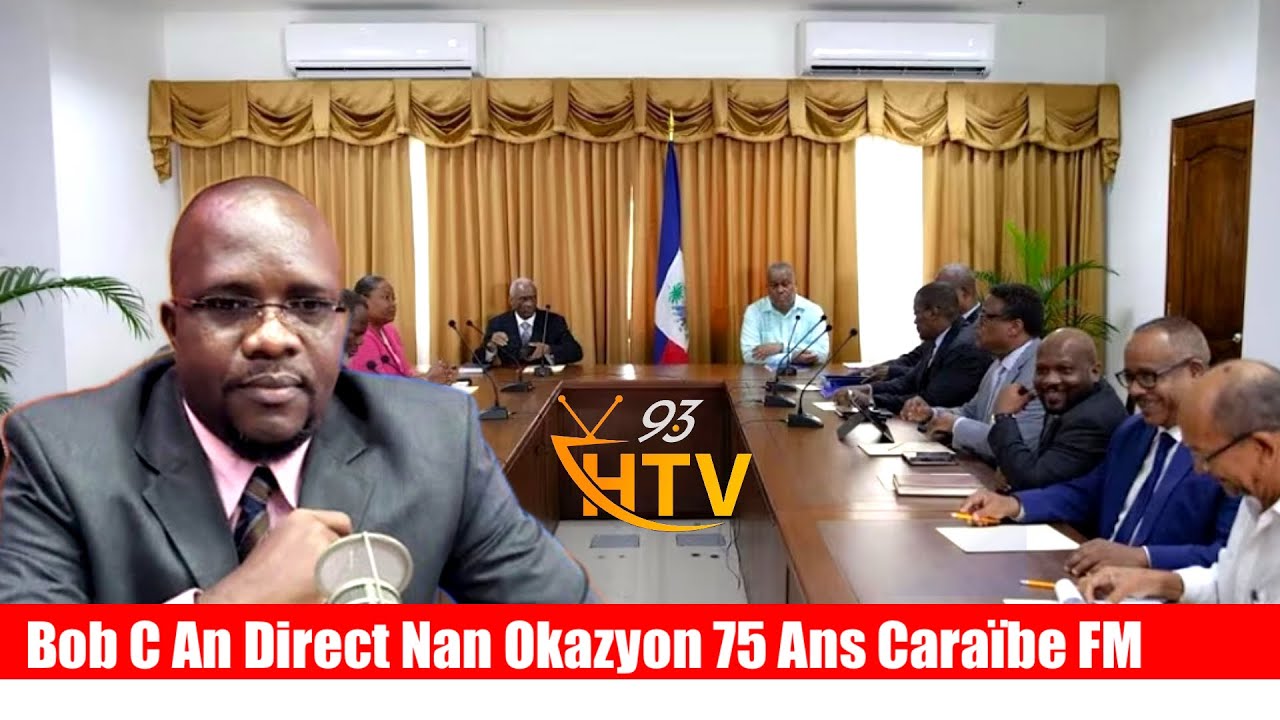 Bob C An Direct Matin An Nan Okazyon 75 Anivèsè Radio caraïbe li Kase ...