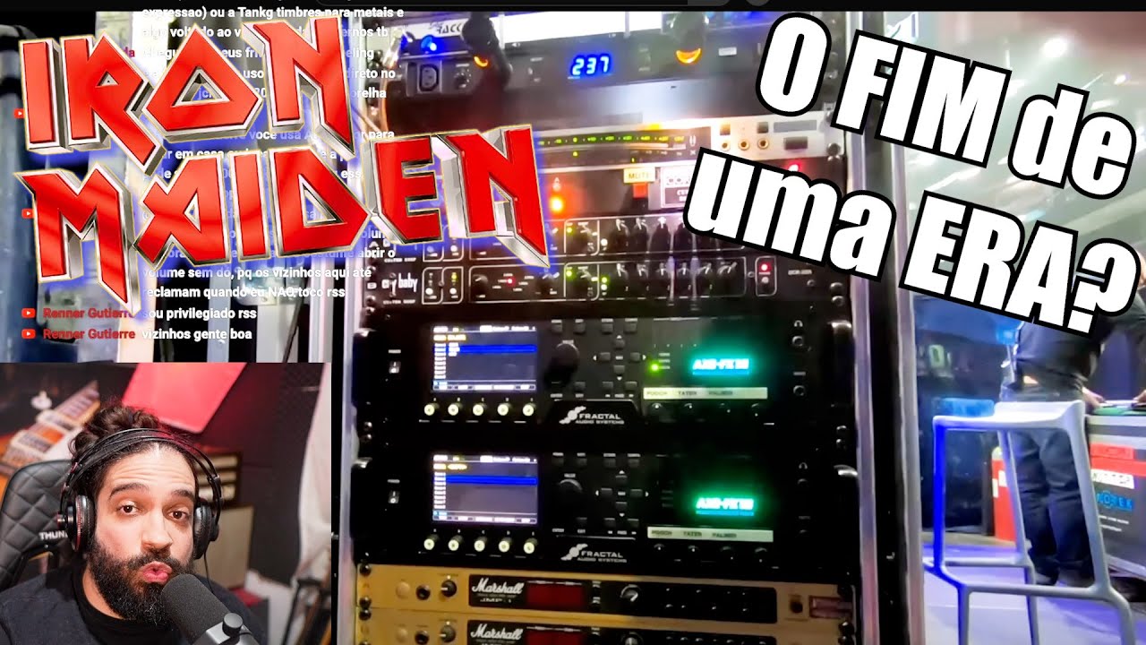 O IRON MAIDEN se Rendeu ao DIGITAL? REACT do RIG de guitarra ...