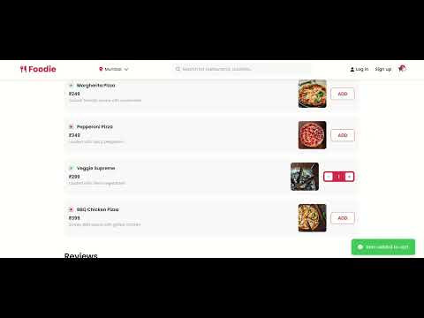Foodie – Online Food Delivery & Dining Web App