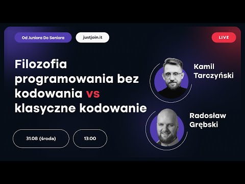 Filozofia programowania bez kodowania vs klasyczne kodowanie [LIVE]